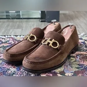 Salvatore Ferragamo Men’s Rolo brown suede Loafer size 9 EE Salvatore Ferragamo | Shoes | Salvatore Ferragamo Mens Rolo  main image 2